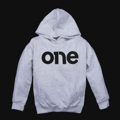 Детски суичър с качулка Black One