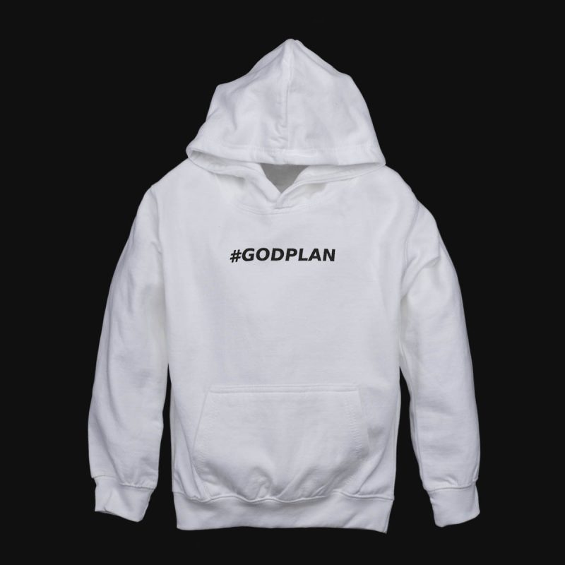 Детски суичър с качулка Godplan