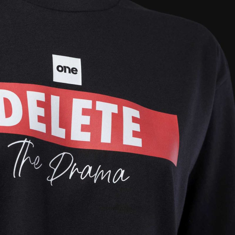 Дамска Широка Тениска Delete The Drama - 04