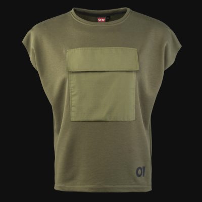 Мъжки суичър без ръкави Khaki Tech