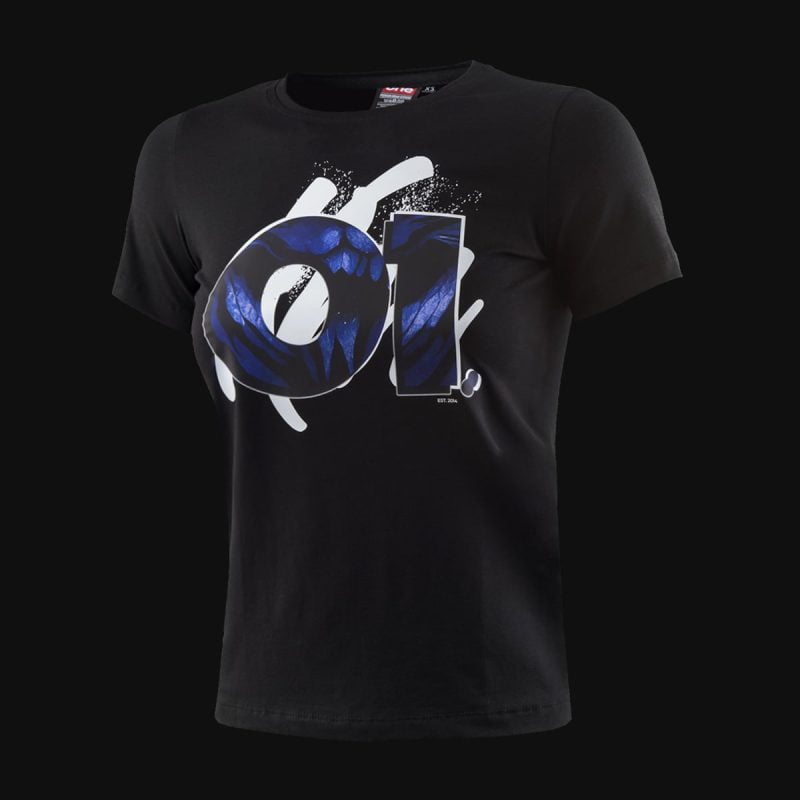 Черна дамска Slim fit тениска - O1 Tech - 02