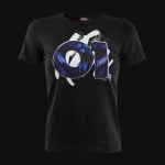 Черна дамска Slim fit тениска - O1 Tech
