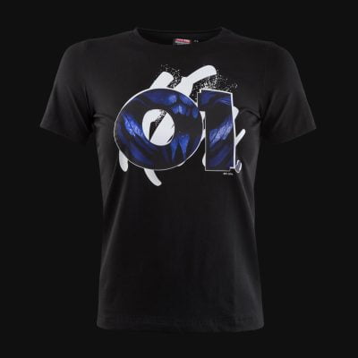 Черна дамска Slim fit тениска - O1 Tech