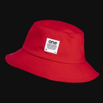 Pălărie de pescar din bumbac Classic Red