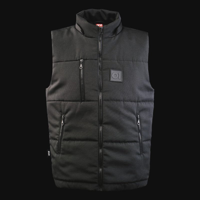 Vestă neagră cu glugă detașabilă - O1 Black - 03