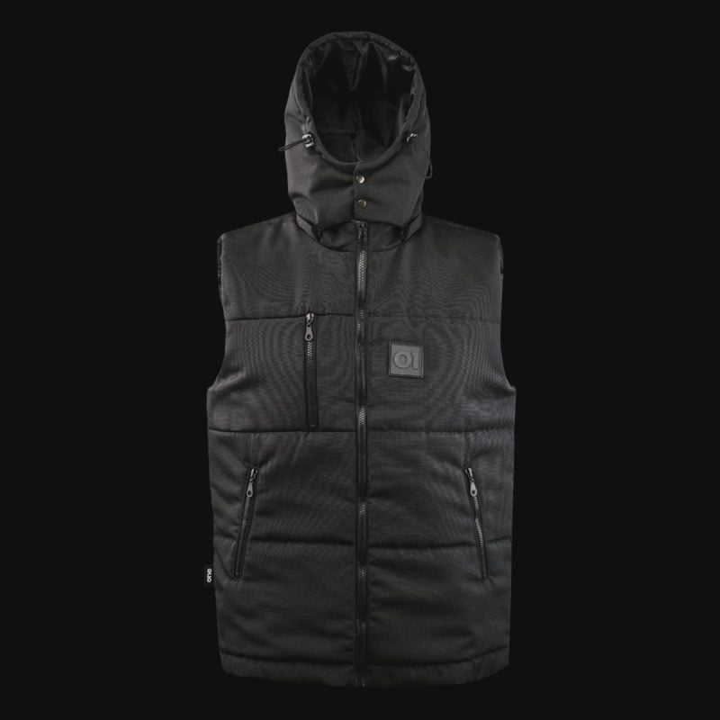 Vestă neagră cu glugă detașabilă - O1 Black - 04