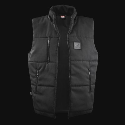 Vestă neagră cu glugă detașabilă - O1 Black