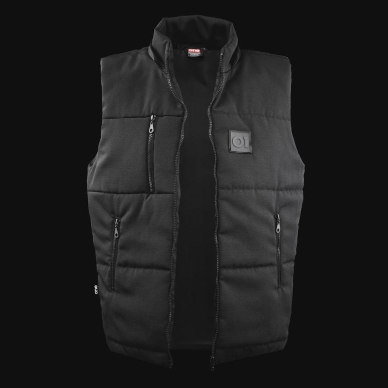 Vestă neagră cu glugă detașabilă - O1 Black