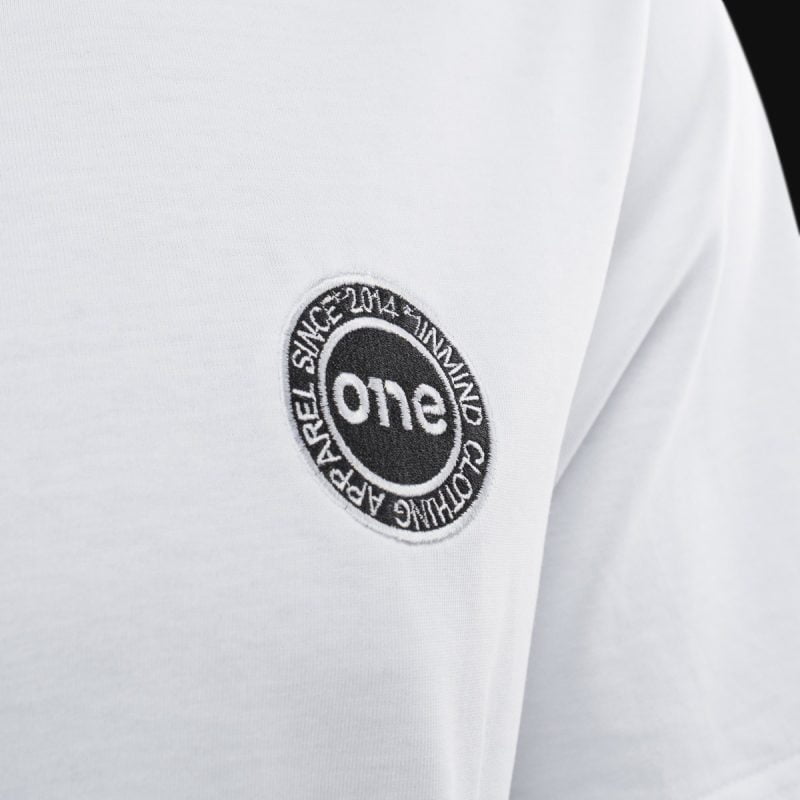 Tricou alb oversize pentru bărbați - FC 1INMIND - 02