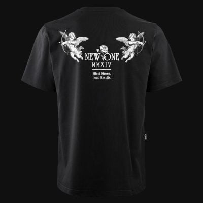 Tricou negru oversize pentru bărbați - New One Tee