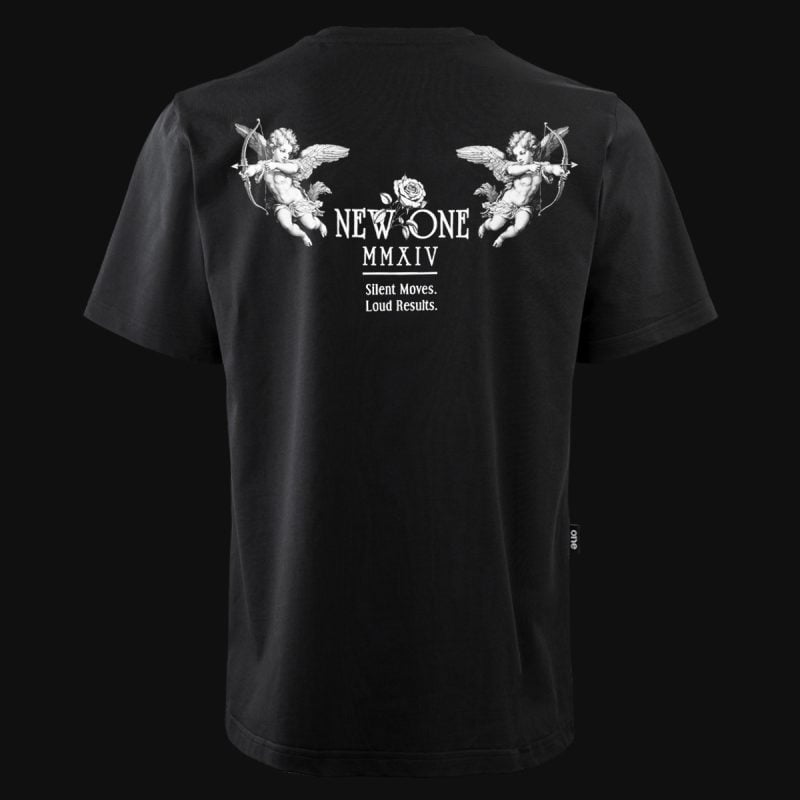 Tricou negru oversize pentru bărbați - New One Tee
