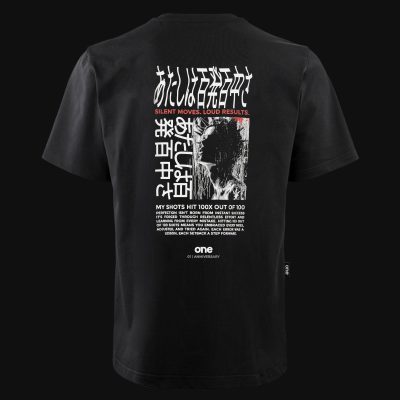 Tricou negru oversize OBLV One