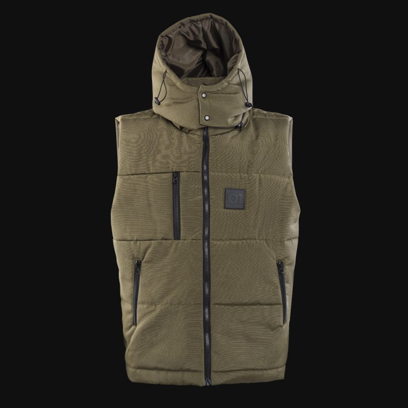 Vestă cu glugă detașabilă - O1 Khaki - 03