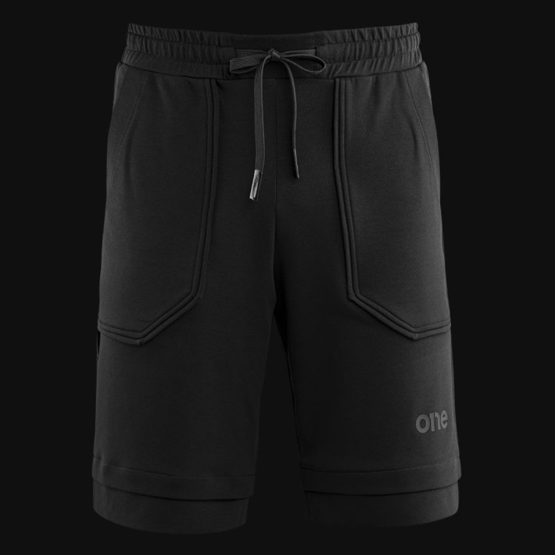 Pantaloni scurți negri bărbaţi - Blackout Luxe - 02