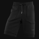 Pantaloni scurți negri bărbaţi - Blackout Luxe - 04