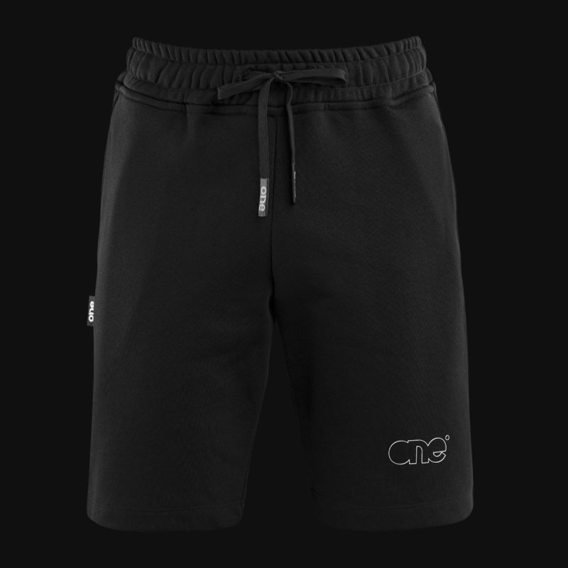 Pantaloni scurți negri bărbaţi - Minimalist One - 02