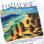 Tricou alb Regular-Fit Bărbaţi - Paradise One - 02