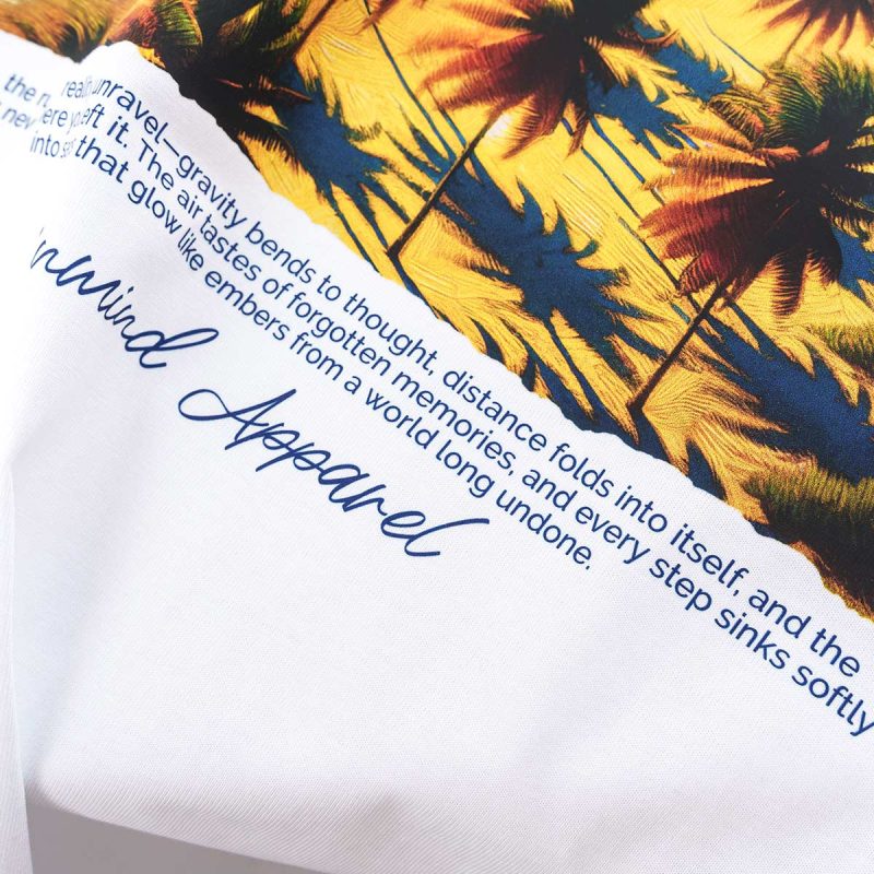 Tricou alb Regular-Fit Bărbaţi - Paradise One - 06