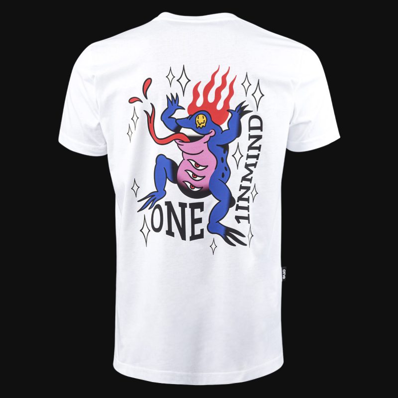 Tricou alb Slim-Fit Bărbaţi - Mystic Blaze