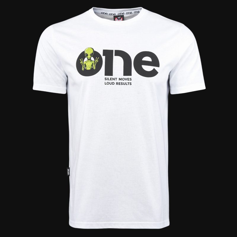 Tricou alb Slim-Fit Bărbaţi - UFO One