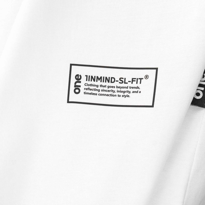 Tricou alb Slim-Fit Bărbaţi - Zesty One - 04