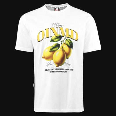 Tricou alb Slim-Fit Bărbaţi - Zesty One