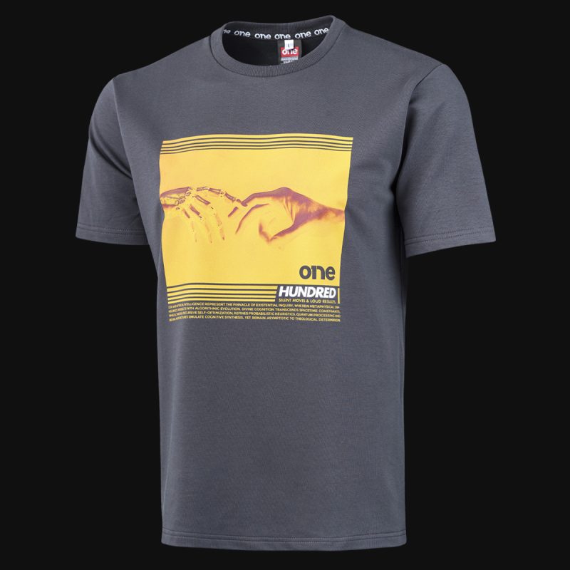 Tricou gri premium Bărbaţi - God Hand Tee - 05
