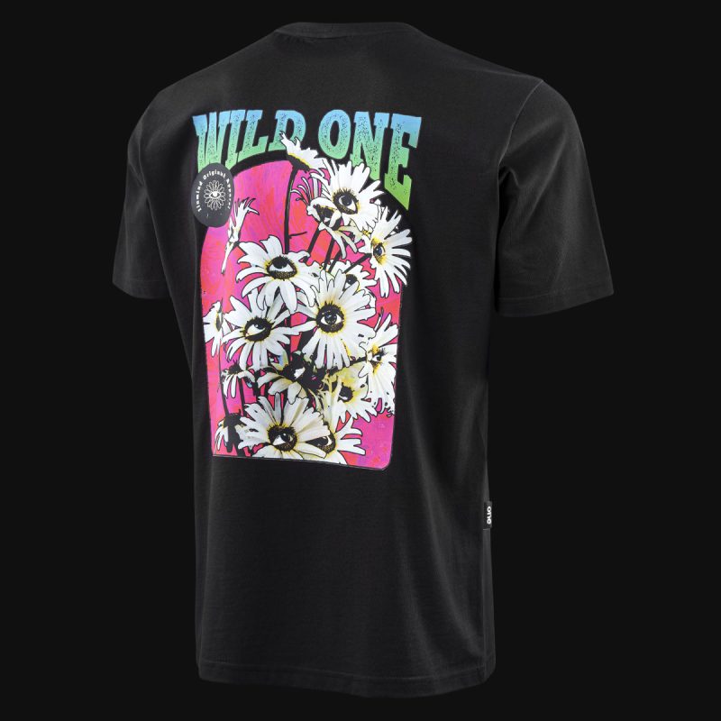 Tricou negru Regular-Fit Bărbaţi - Wild One - 05