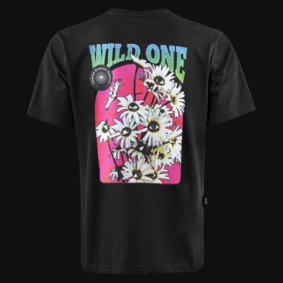 Tricou negru Regular-Fit Bărbaţi - Wild One