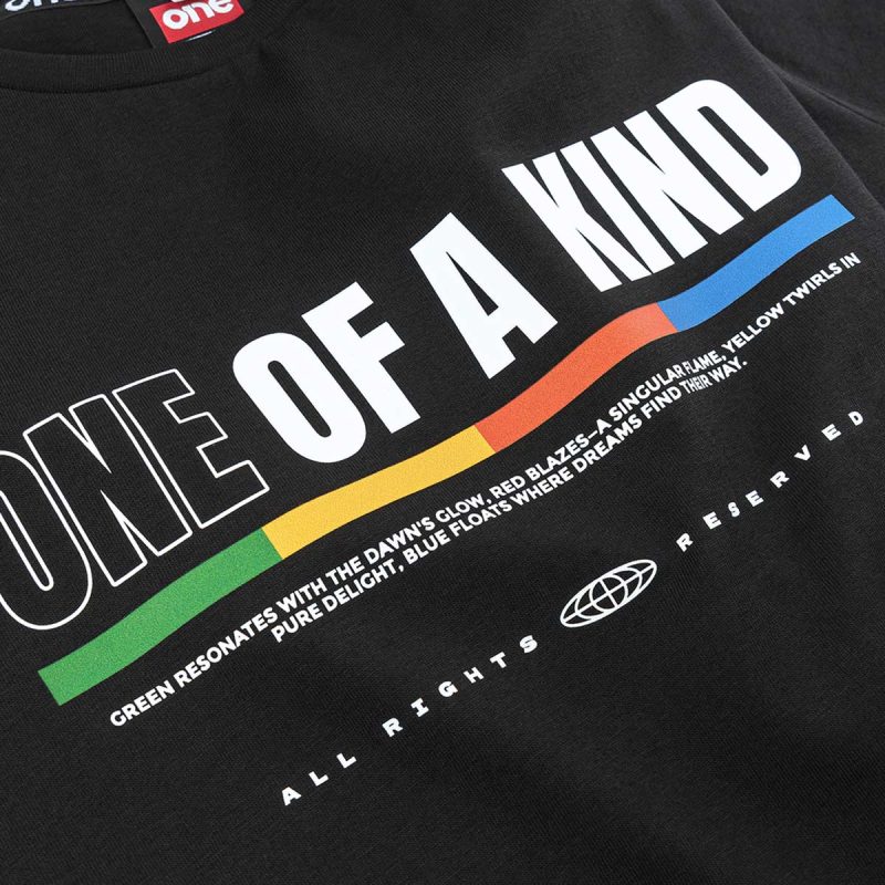 Tricou negru Slim-Fit Bărbaţi - O-KIND - 03