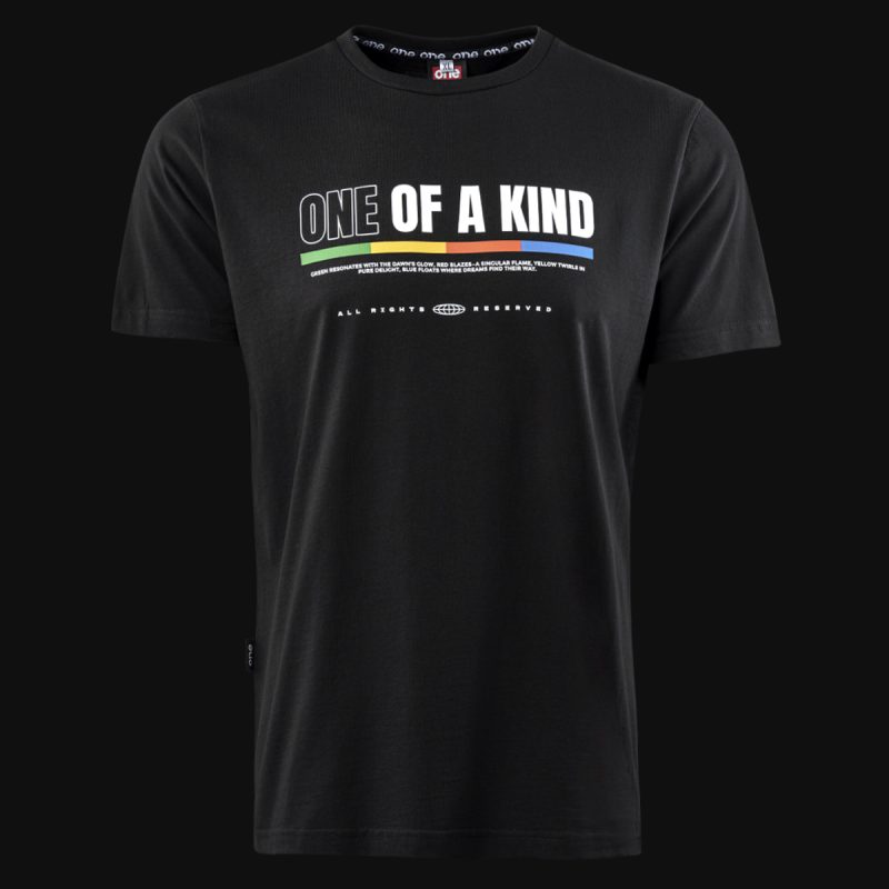 Tricou negru Slim-Fit Bărbaţi - O-KIND