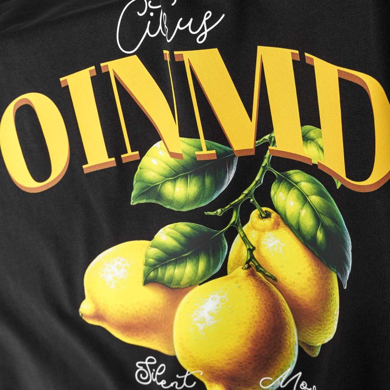 Tricou negru Slim-Fit Bărbaţi - Zesty One - 05