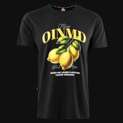 Tricou negru Slim-Fit Bărbaţi - Zesty One