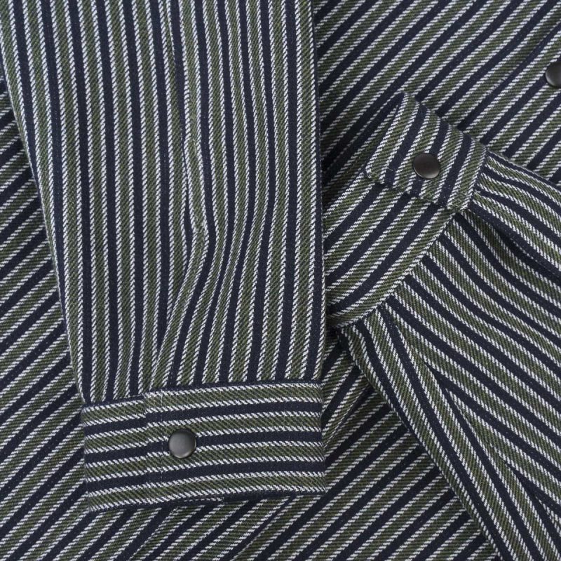 Overshirt pentru bărbați - Olive Grid - 08