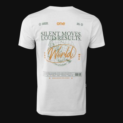 Tricou alb Slim-Fit Bărbaţi - WWV One