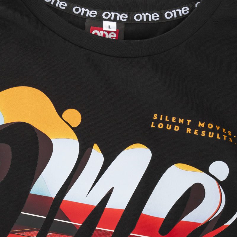 Tricou negru Slim-Fit Bărbaţi - Special One - 02