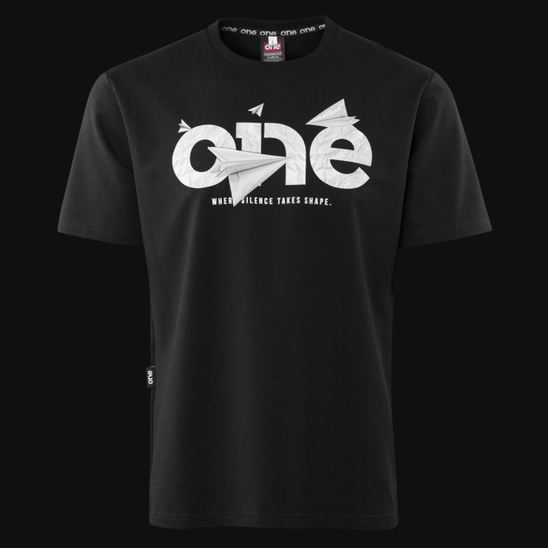 Tricou premium negru Bărbaţi - Paper Flight - 02