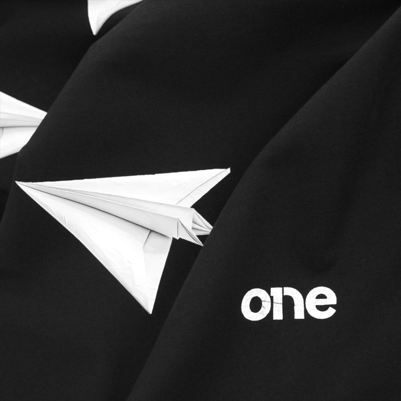 Tricou premium negru Bărbaţi - Paper Flight - 03