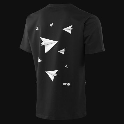 Tricou premium negru Bărbaţi - Paper Flight