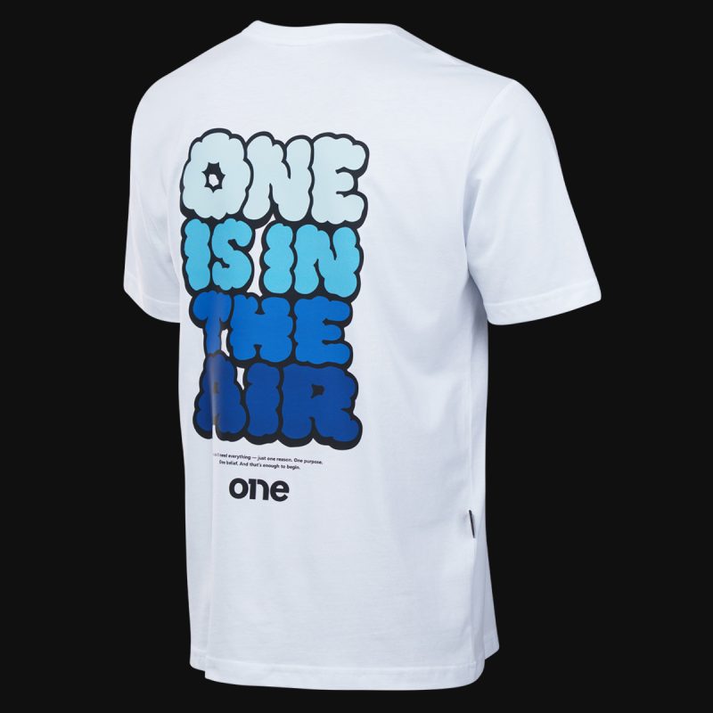 Tricou alb Regular-Fit Bărbaţi - Air One - 04