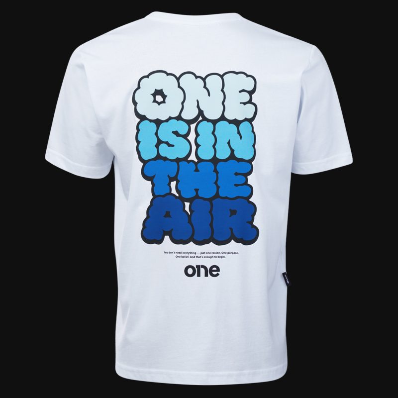 Tricou alb Regular-Fit Bărbaţi - Air One