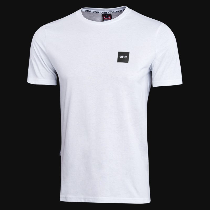 Tricou alb Slim-Fit Bărbaţi - Box One White - 03