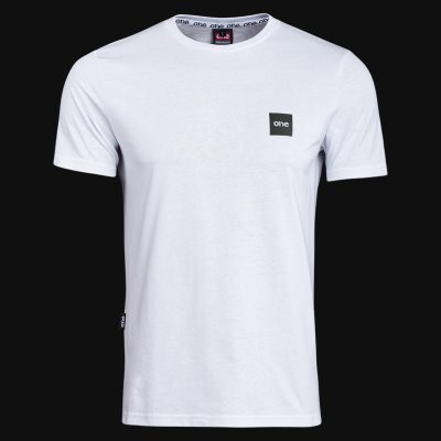 Tricou alb Slim-Fit Bărbaţi - Box One White