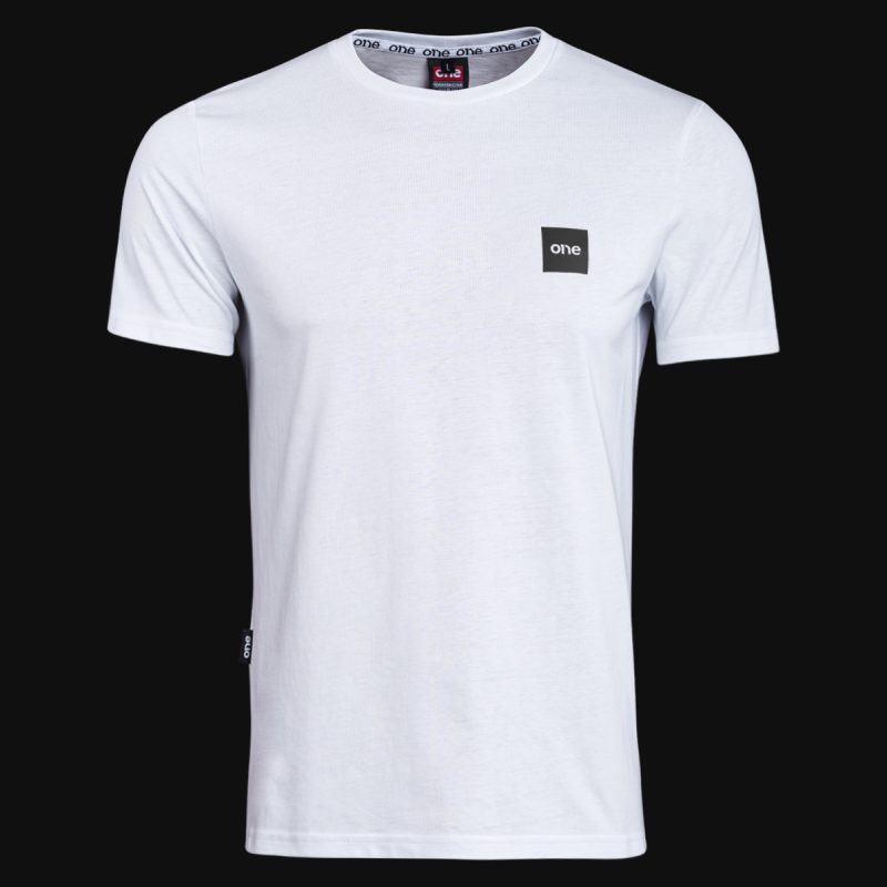 Tricou alb Slim-Fit Bărbaţi - Box One White