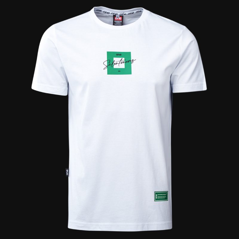 Tricou alb Slim-Fit Bărbaţi - BGO