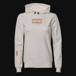 Hanorac damă alb slim-fit din fleece cu glugă - G-One - 03