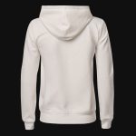 Hanorac damă alb slim-fit din fleece cu glugă - G-One - 04