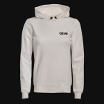 Hanorac damă alb slim-fit din fleece cu glugă - White Classics - 04