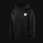 Hanorac damă negru cu glugă regular-fit - Black Classics - 03