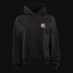 Hanorac damă negru cu glugă regular-fit - Black Core